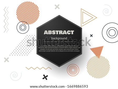 Business modern website banner vector template. Business abstarct template. Geometric shapes, vector minimal modern design