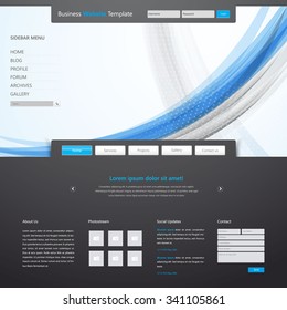 Business Modern Website Template Vector Illustration 