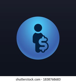 Business Money - App Icon Button