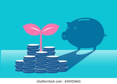 business with money concept on the green background