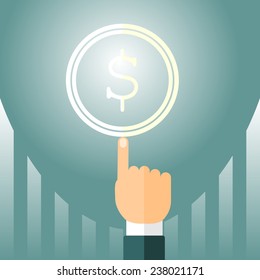 business money - dollar symbol for infographics. vector format.