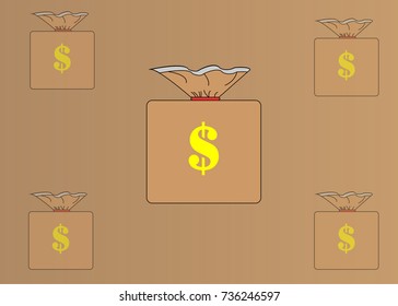 Business money vector concept idea