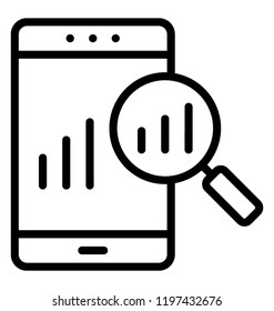 Business monitoring app in a smartphone having magnifier ver it 