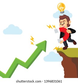 Business monkey pulling profit magnet