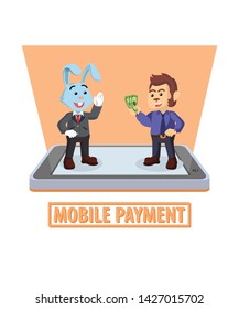 business monkey and rabbit mobile payement