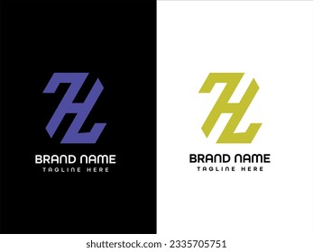 business monogram letter logo deisgn