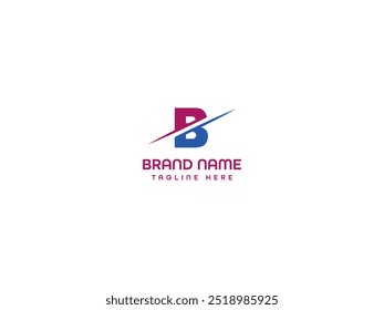 business monogram letter logo design 