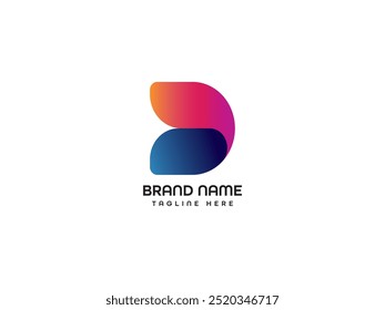 business monogram letter logo design