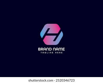business monogram letter logo design