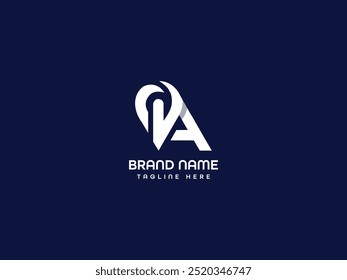 design do logotipo da carta do monograma comercial