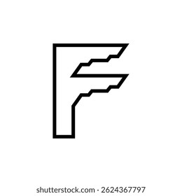 Business Monogram Logo Letter F