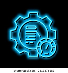 business motivation process neon light sign vector. business motivation process illustration