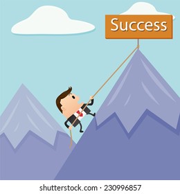 Business Mountain Success