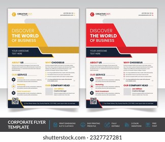 Design für mehrfarbige Flyer