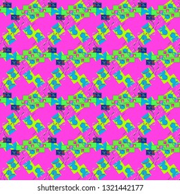 Business multicolor seamless pattern badge with tape.