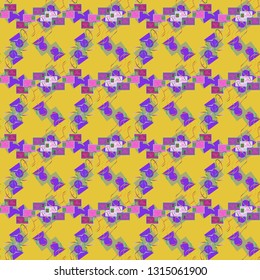 Business multicolored seamless pattern badge with tape.