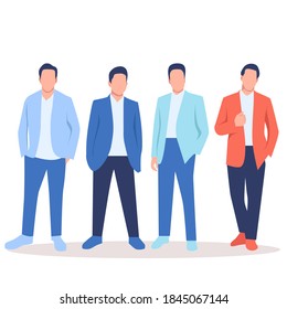 Business multinational team vector illustration