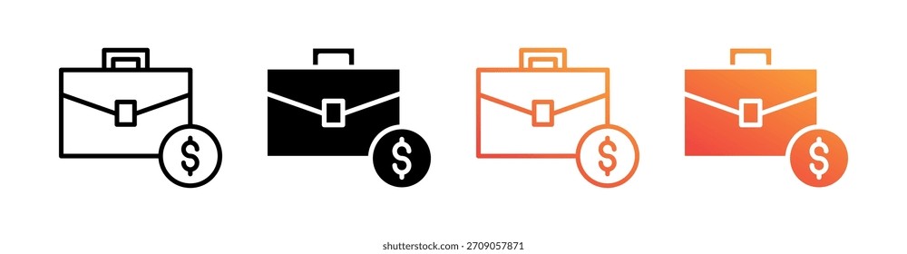 Vetor de Conjunto de Ícones de Múltiplos Estilos Comerciais