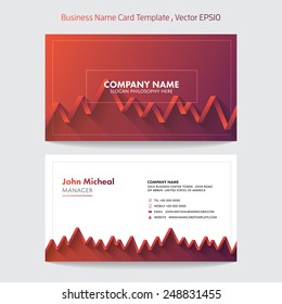 Business name card abstract background. Vector illustration.