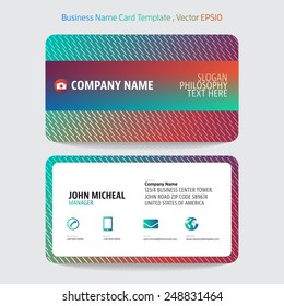 Business name card abstract background. Vector illustration.