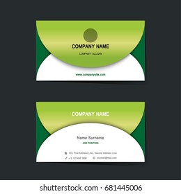 Business name card set template. design template. Vector illustration. Annual report.