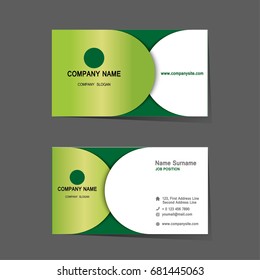 Business name card set template. design template. Vector illustration. Annual report.