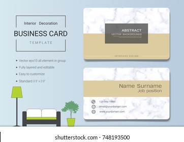 Interior Design Business Cards Images Stock Photos