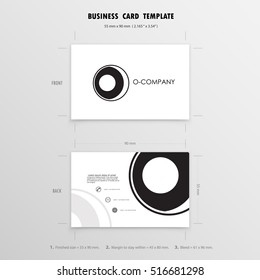 Business name card template.Vector illustration