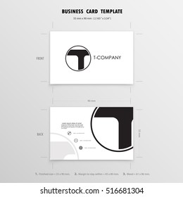 Business name card template.Vector illustration