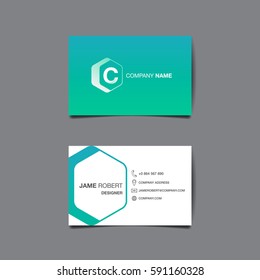 Business name card vector background