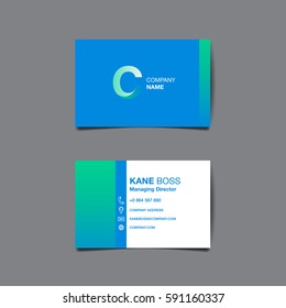 Business name card vector background
