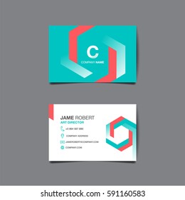 Business name card vector background