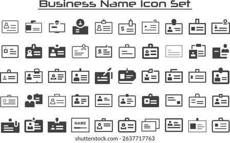 Business Name Icon Set. Business name Idea Icon Set. Business Analysis Editable Stroke Line Icons. Symbol. innovation, strategy, values, loyal customers, identity, brand value,.eps
