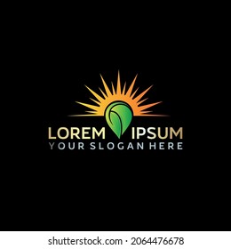 vector de diseño de logotipo de naturaleza empresarial