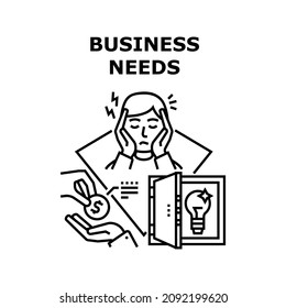 Unternehmensbedarfsanalyse. Suche und Lösung finden. Arbeitskraft. Teamressource. Professionelles Arbeitspersonal Vektorgrafik-Konzept