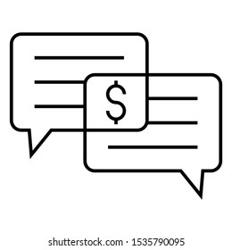 Business Negotiation Dealing Concept, reconciliation vector icon design