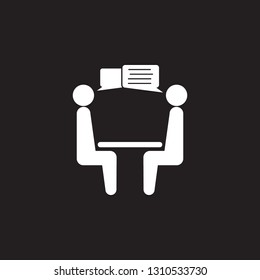 business negotiations icon. Simple element illustration. Business icons universal for web and mobile