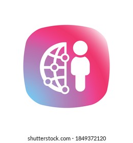Red de negocios: botón Icono de aplicación