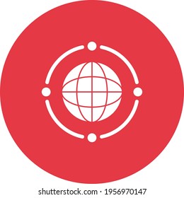 Business network, business flow, globe, connect icon vector image. Can also be used for business and office. Suitable for use on web apps, mobile apps and print media.