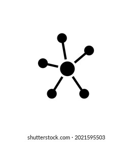 Icono de la red empresarial para aplicaciones y sitios web