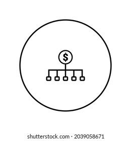 Business network icon design vector