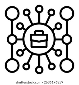 Icon-Element des Unternehmensnetzwerks für Design