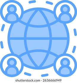 Business Network Icon Element For Design
