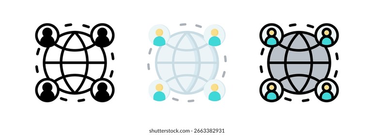 Elemento Ícone Da Rede Corporativa Para Design