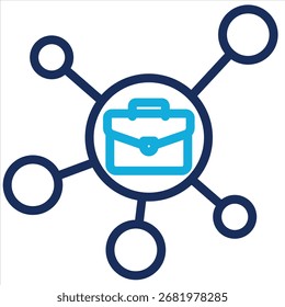 Business Network Icon Element For Design