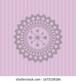 Firmennetzsymbol in Retrosa-Emblem