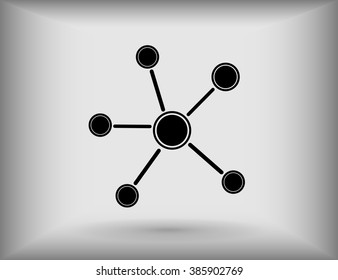 Business Network  icon. Vector