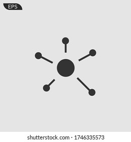 Vector de icono de la red empresarial 10