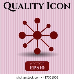 Business Network icon vector symbol flat eps jpg app