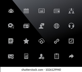 Business Network Icons // 32px Series - Vector icons adjusted to work in a 32 pixel grid.
